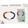 Pulsera 7 Chakras con Piedras Naturales chip y Acero Plateado (P2) ·